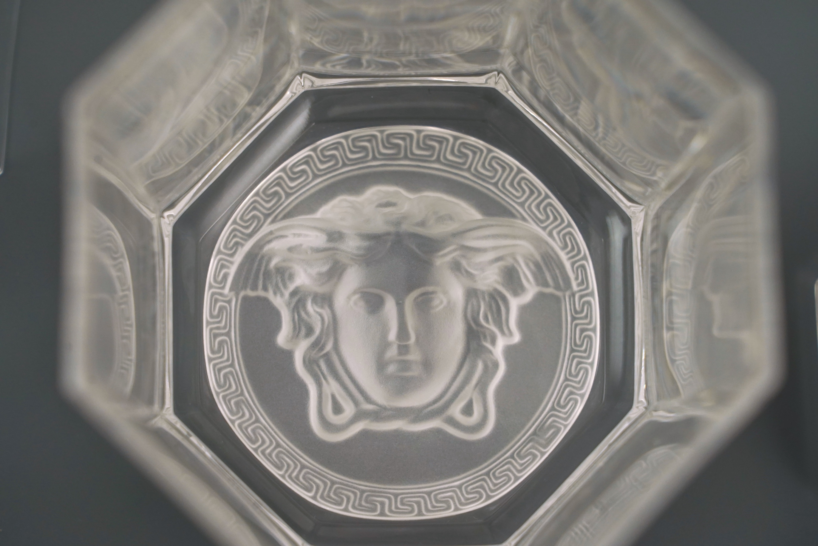 Rosenthal for Versace: A suite of 'Medusa Lumiere' drinking glasses
